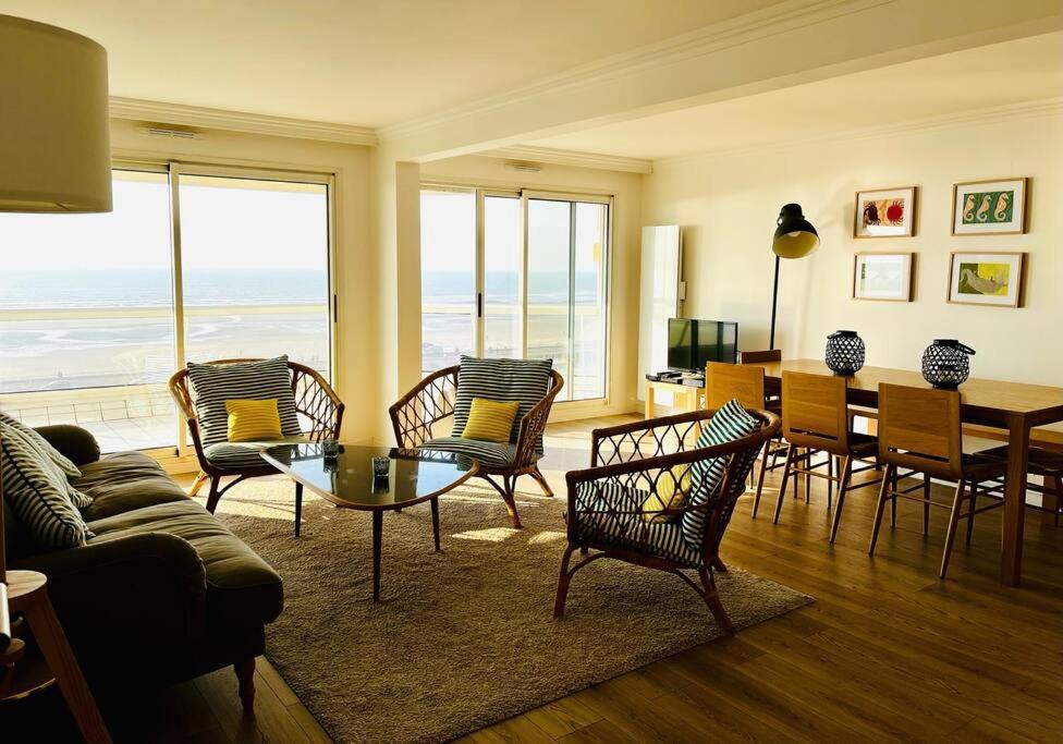 Appart T4 Lumineux Avec Terrasse Vue Mer Le Touquet Bagian luar foto